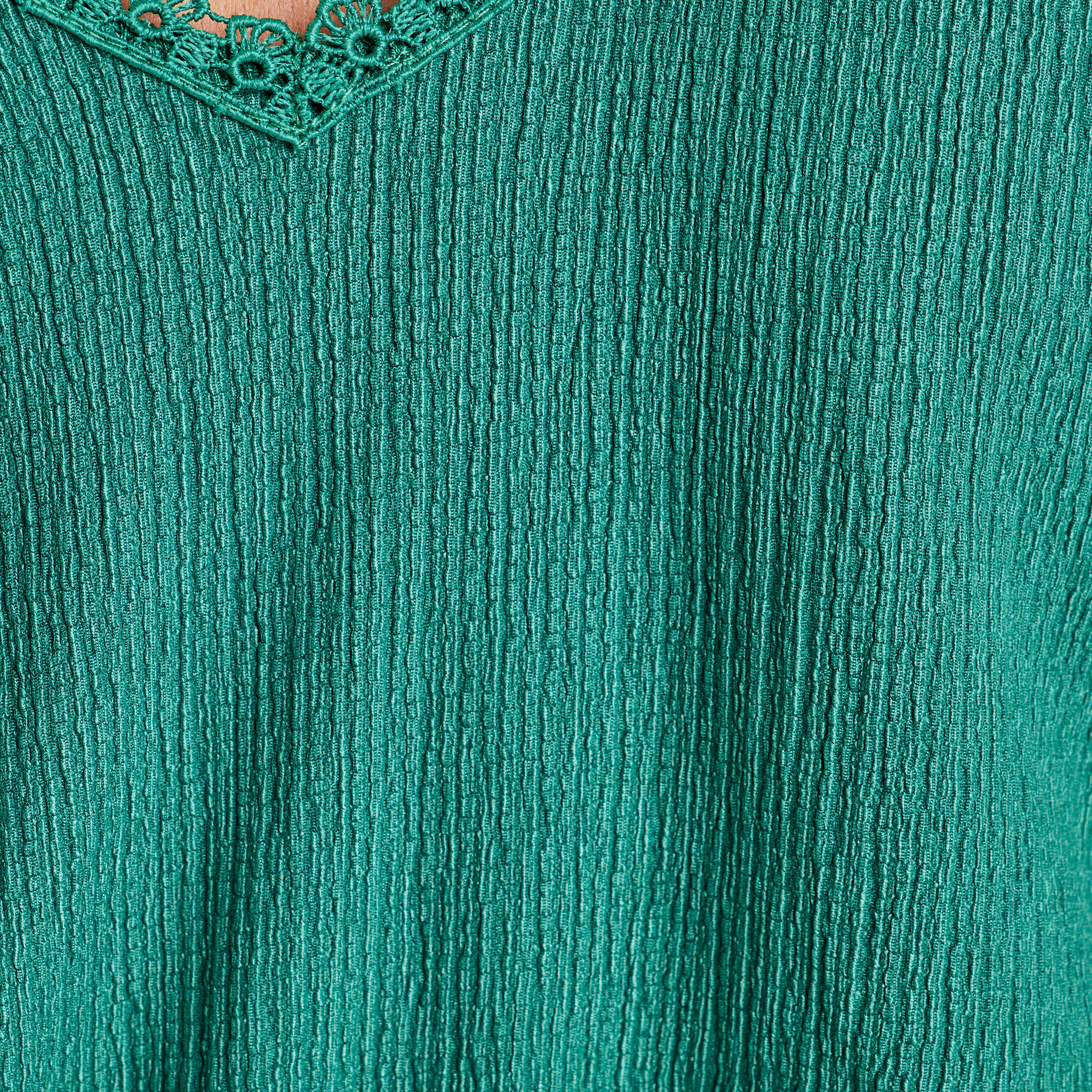 T-shirt à manches courtes vert femme | Cache Cache