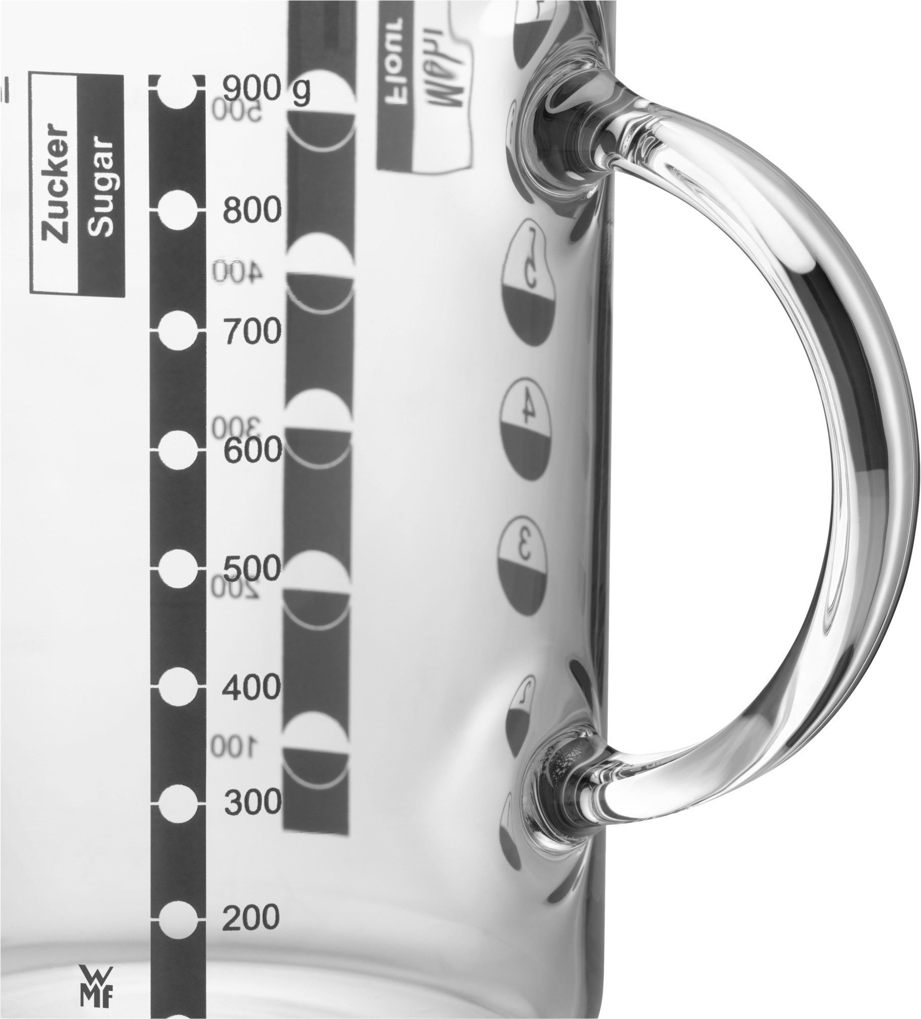 WMF Messbecher Gourmet, Glas, Kleinstmengen genau ablesbar