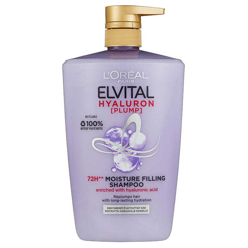 Loreal Elvital shampoo 1 l Hyaluron plump
