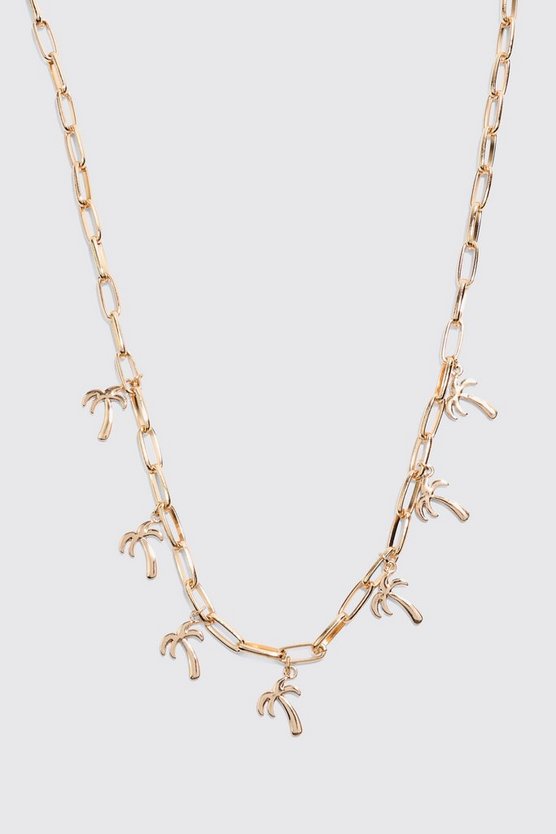 Palm Tree Charm Necklace