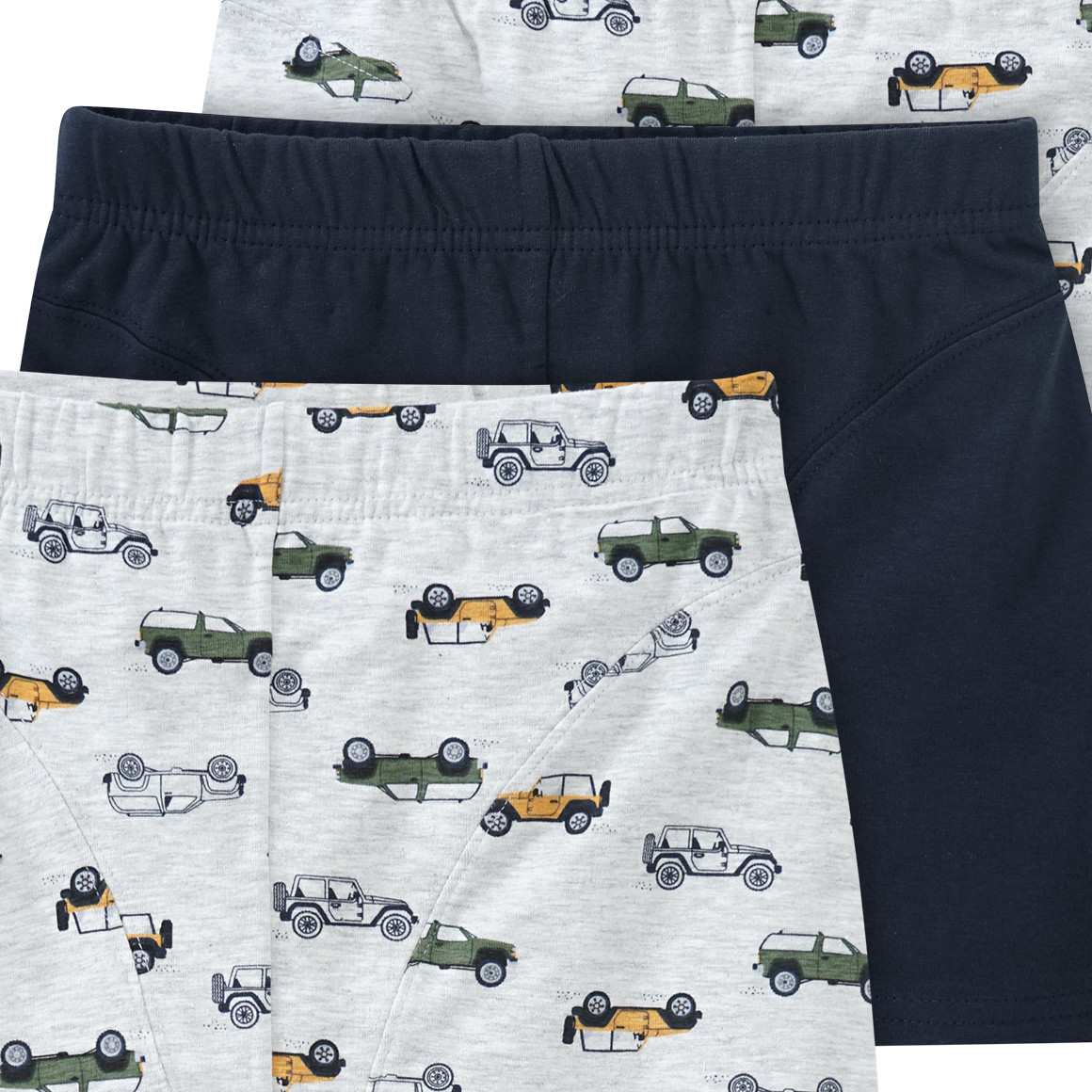 3 Jungen Boxer in verschiedenen Dessins