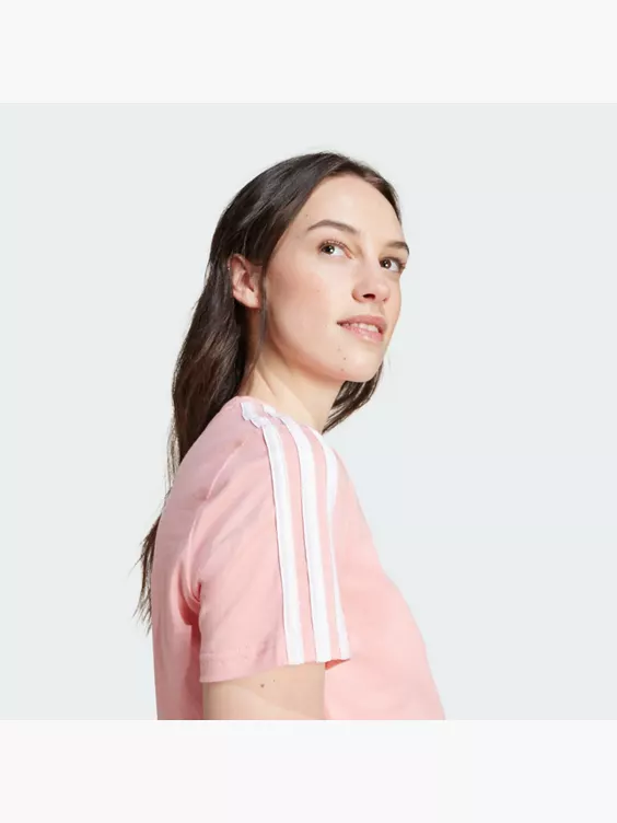 adidas LOUNGEWEAR Essentials Slim 3-Streifen T-Shirt