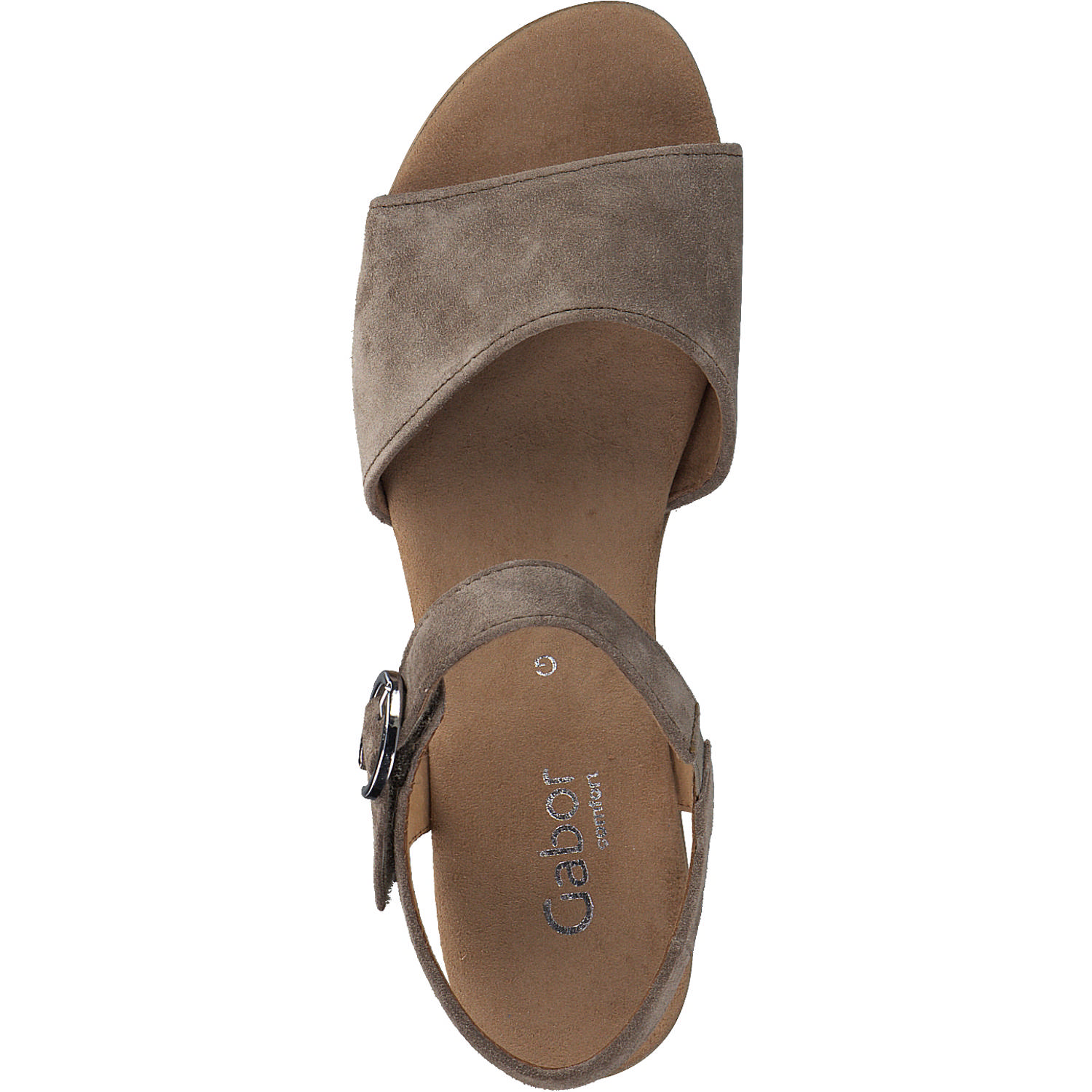 Gabor Comfort 22.071, Plateau-Sandaletten, Damen, sesamo