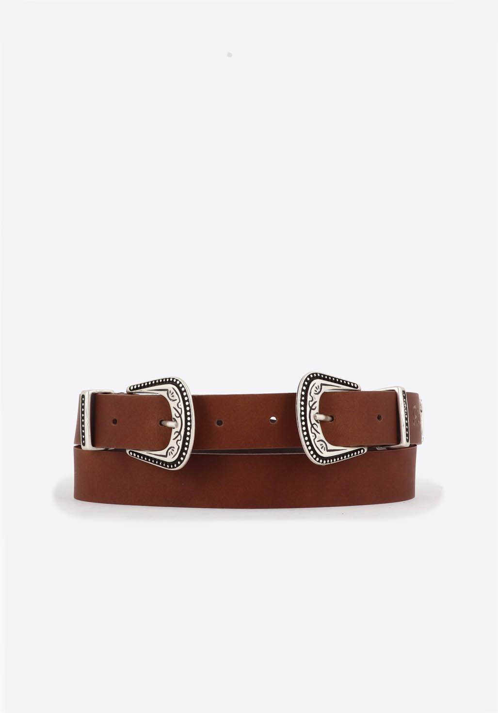 NAO    Ceinture en cuir marron Femme
