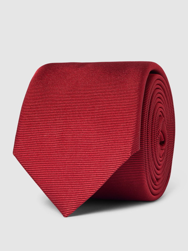 Seidenkrawatte mit Allover-Muster Modell 'Tie' (6 cm) in rot