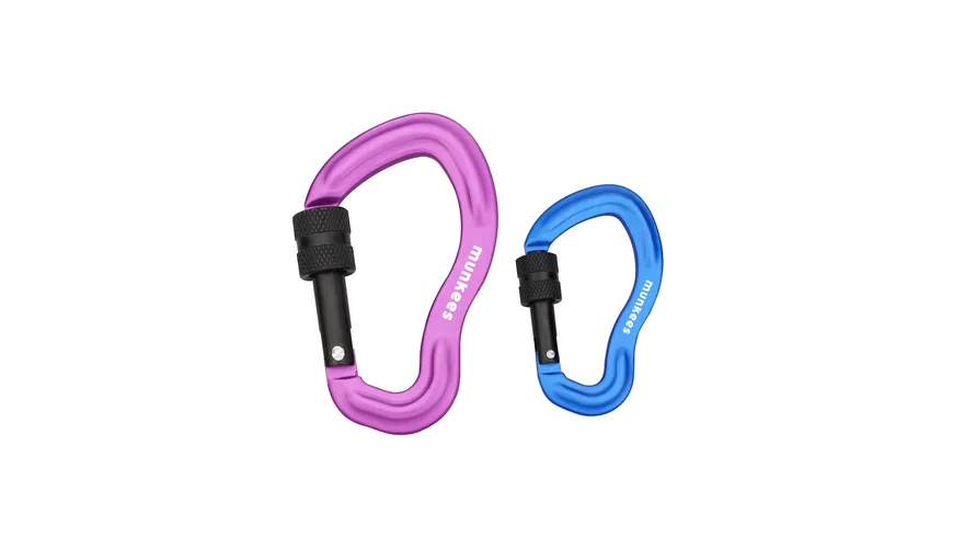 munkees Karabiner mit Schraubverschluss 