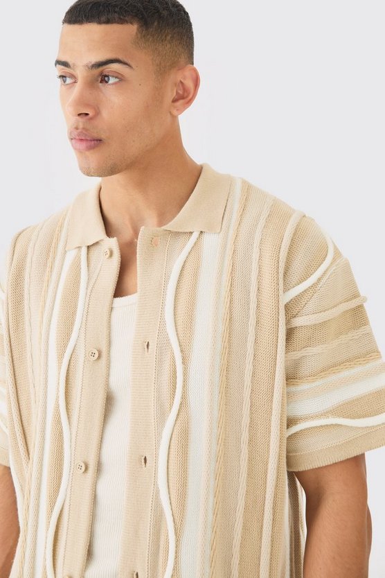 Kastiges Jacquard-Hemd