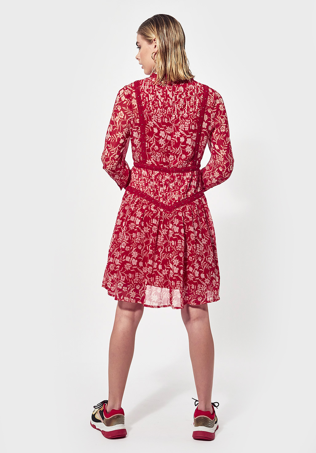 JUDIE  Robe régular rouge Femme imprimée all over fleurie