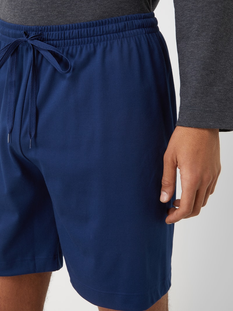 Pyjama-Hose aus Baumwolle Modell 'Melton' in marineblau