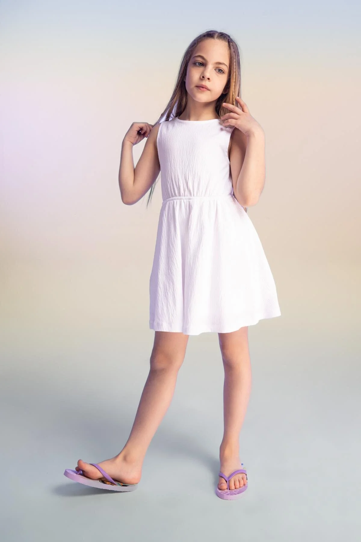 DeFacto  Ärmelloses Kleid mit Rückendetail für Mädchen A1462a823hs