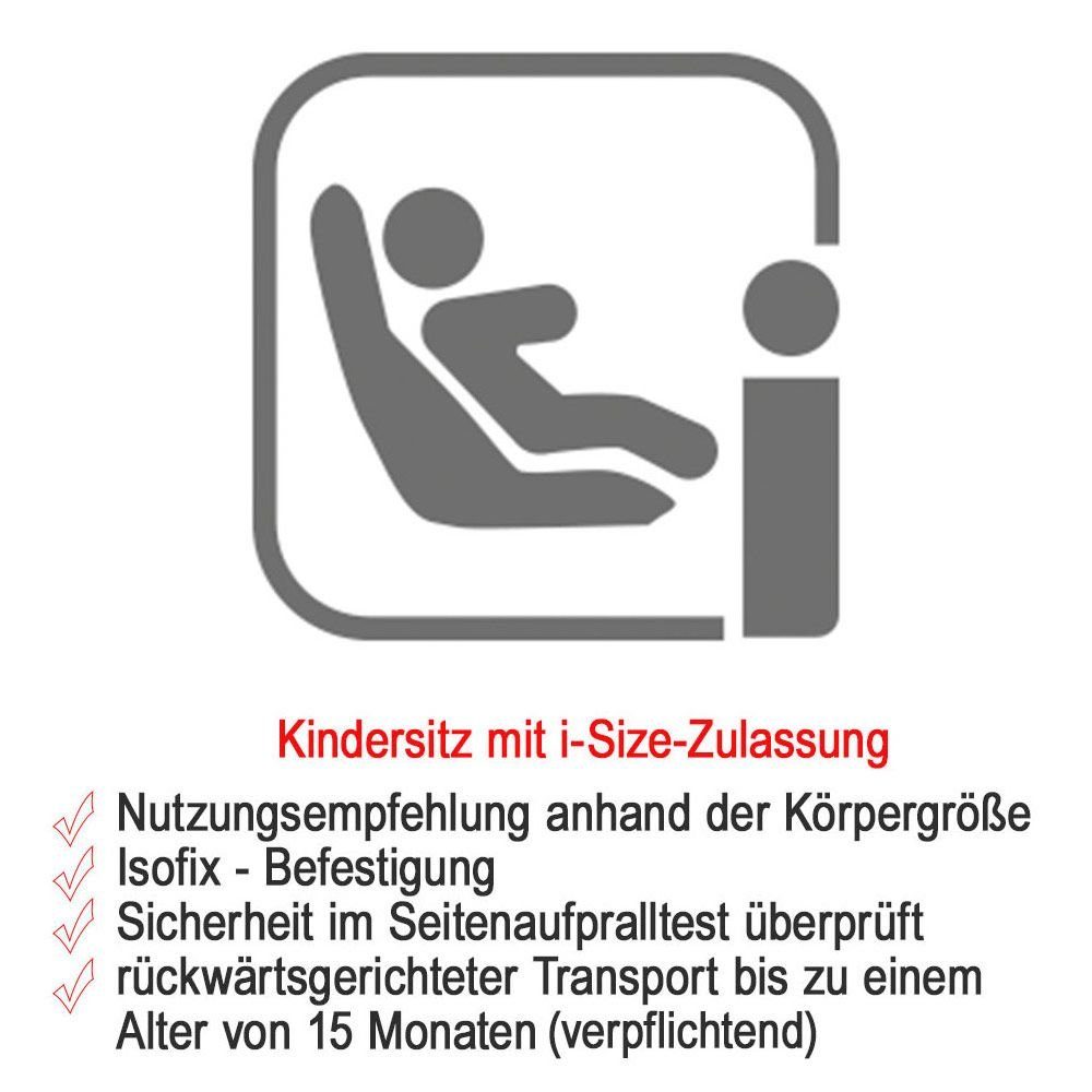 RECARO Autokindersitz Kio i-Size - Teal Green, bis: 18 kg, Kinder Autositz i-Size 60 cm - 105 cm / 3 Monate bis 4 Jahre