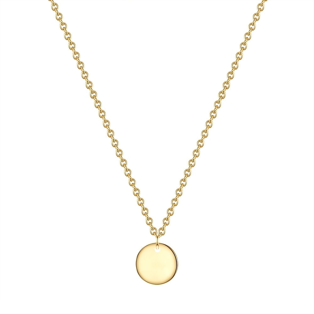 Glanzstücke München Collier en argent Cercle Argent sterling en Or jaune collier