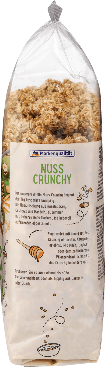 Müsli Crunchy, Nuss mit Honig verfeinert, 500 g