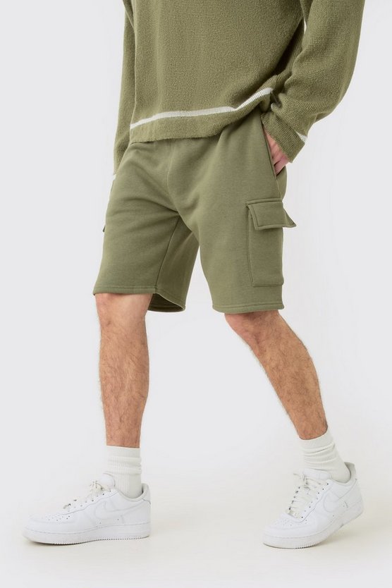 Lockere mittellang Cargo-Shorts