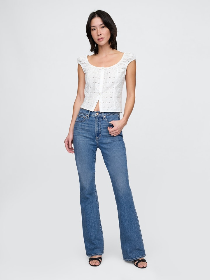 GAP Jeans - Flare fit - in Blau günstig kaufen