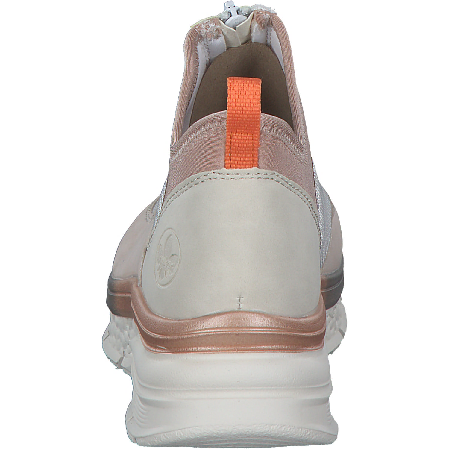 Rieker 48053, Slip-On-Sneaker, Damen, rose/kreide/kupfer/crema/perlr