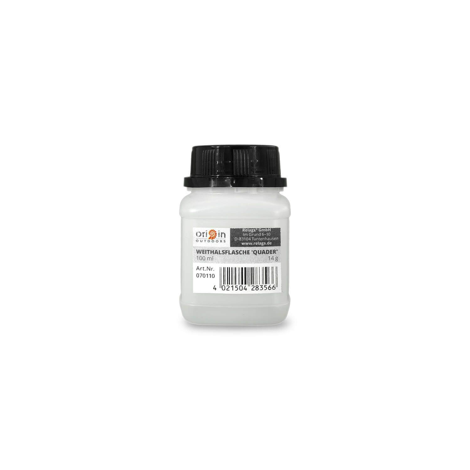 Weithalsflasche Quader