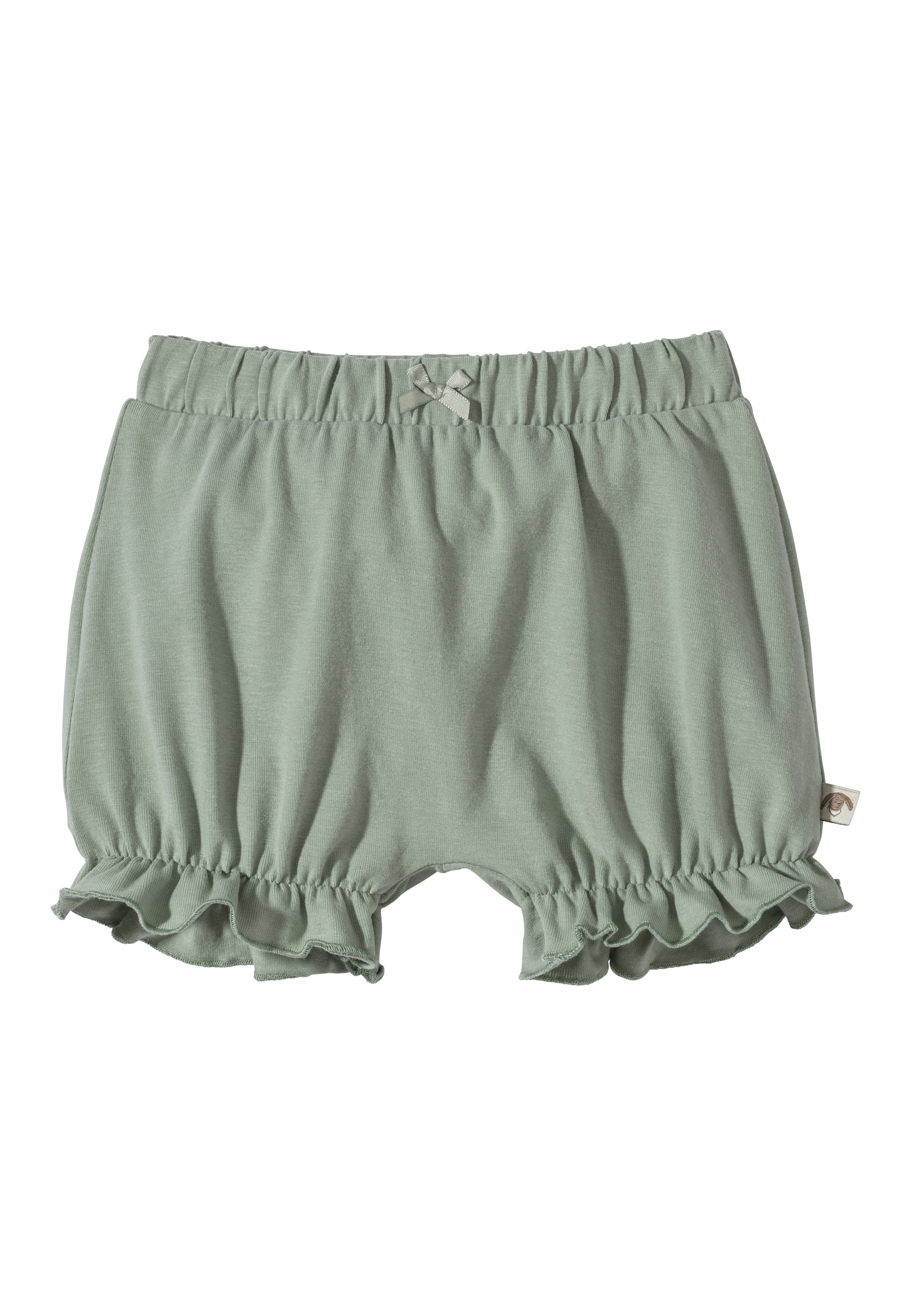 Shorts Sommer Uni mit Deko-Zierschleife am Bund