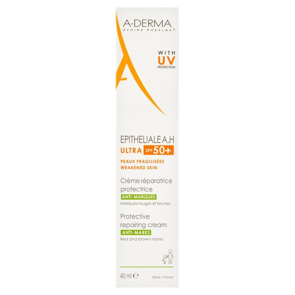 A-Derma Epitheale AH Ultra SPF 50+ Beskyttende Regenererende Creme