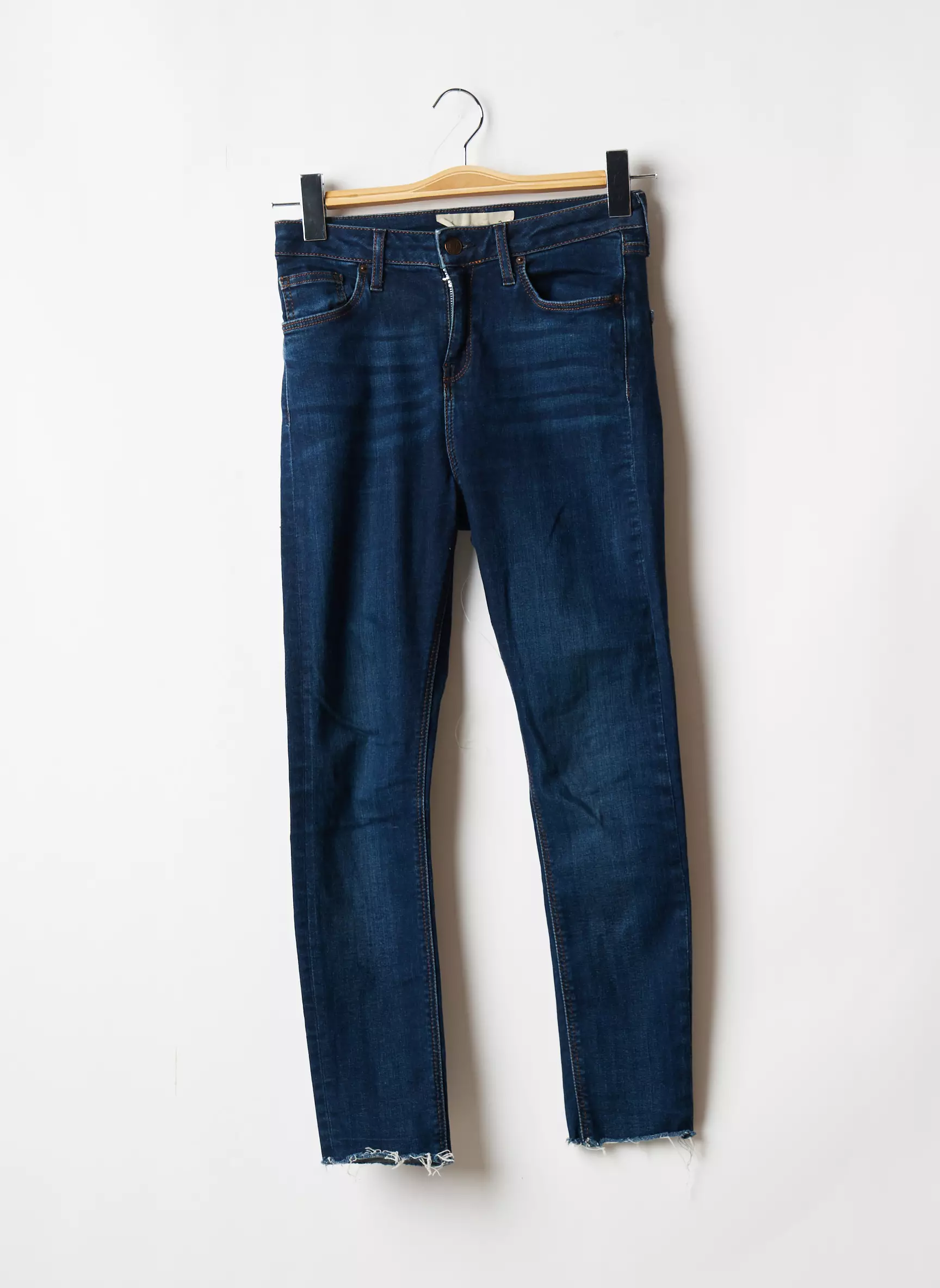 Topshop Jeans Coupe Slim Femme couleur bleu