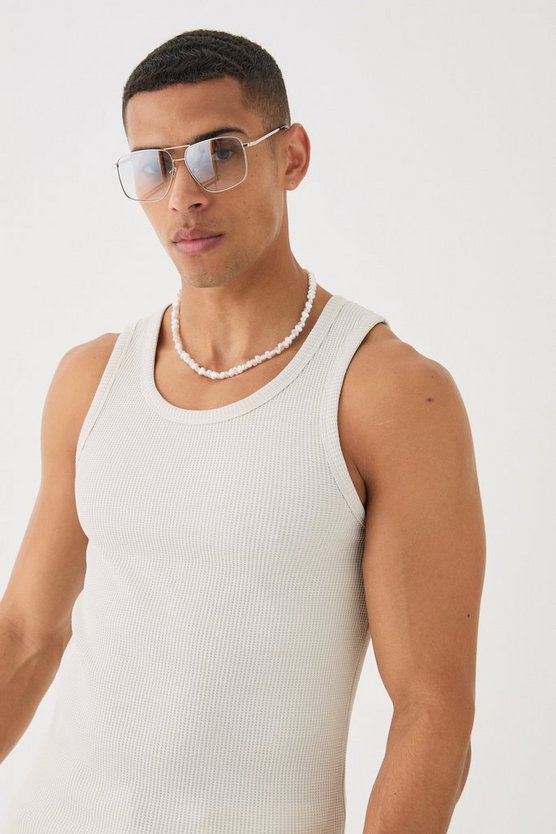Tanktop in Waffeloptik