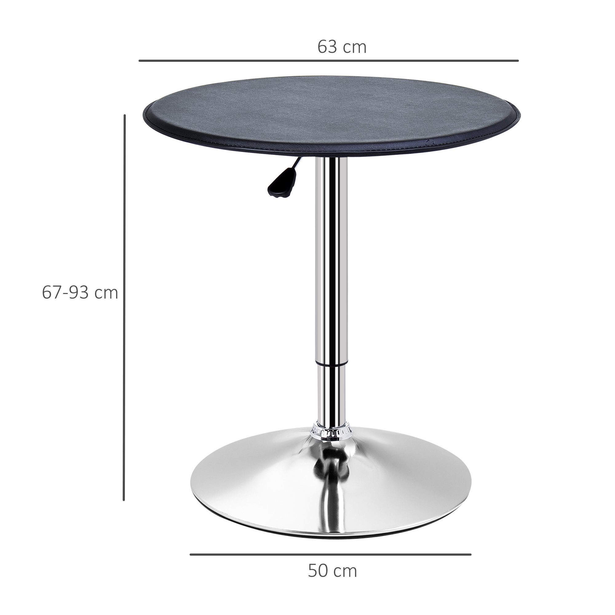 HOMCOM Bartisch Esstisch, Küchentisch, Küchentresen Tresentisch für Wohnzimmer (Stehtisch, 1-St., Bartisch), Leicht zu reinigen