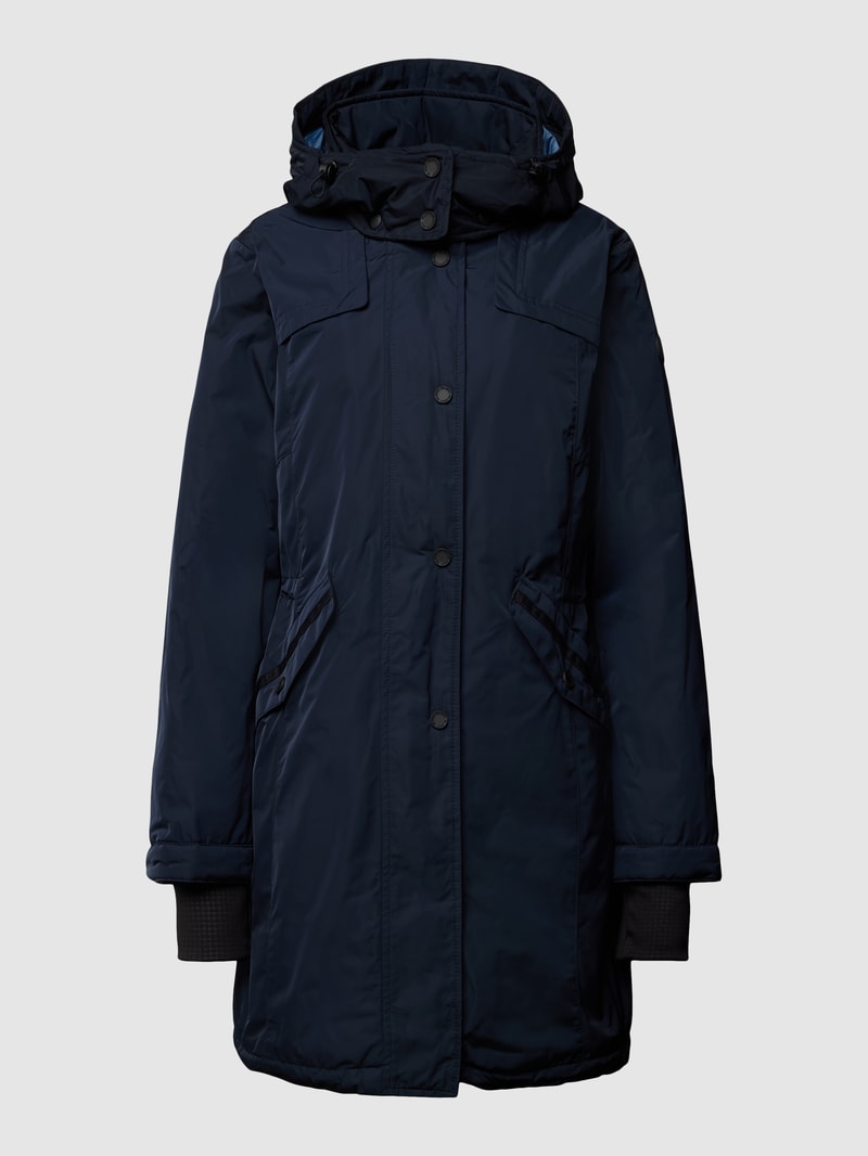 Jacke mit Kapuze in marineblau