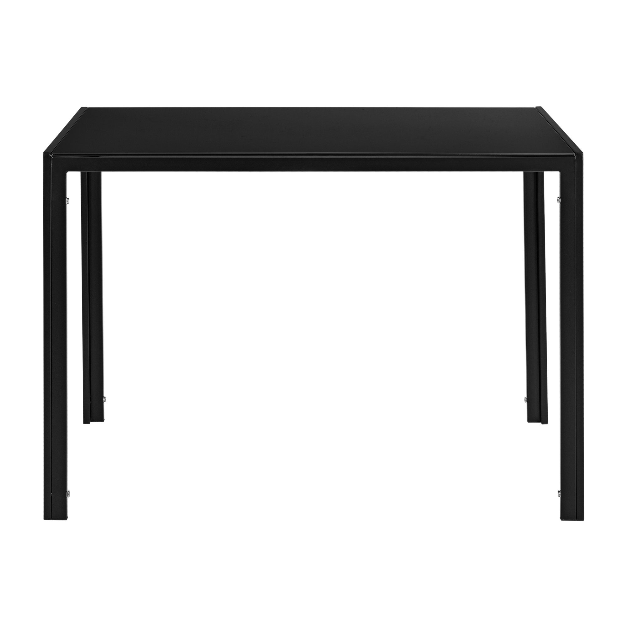en.casa Essgruppe, (Set, 5-tlg., 4 Stühle, 1 Tisch), Stathelle Küchentisch mit Stühlen Grau/Schwarz