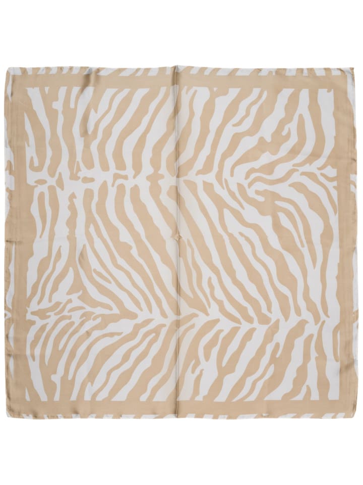 styleBREAKER Halstuch mit Zebra Muster in Hellbraun-Creme günstig kaufen onesize