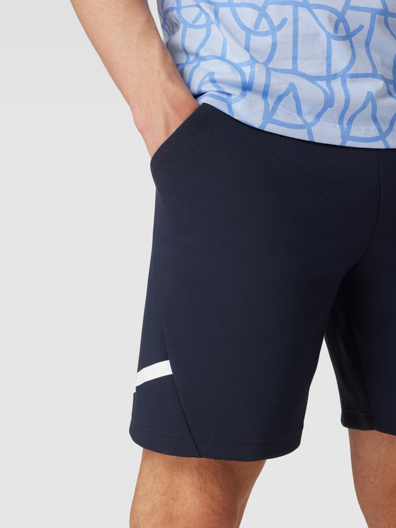 Sweatshorts mit Label-Patch Modell 'D4GMDY' in marineblau