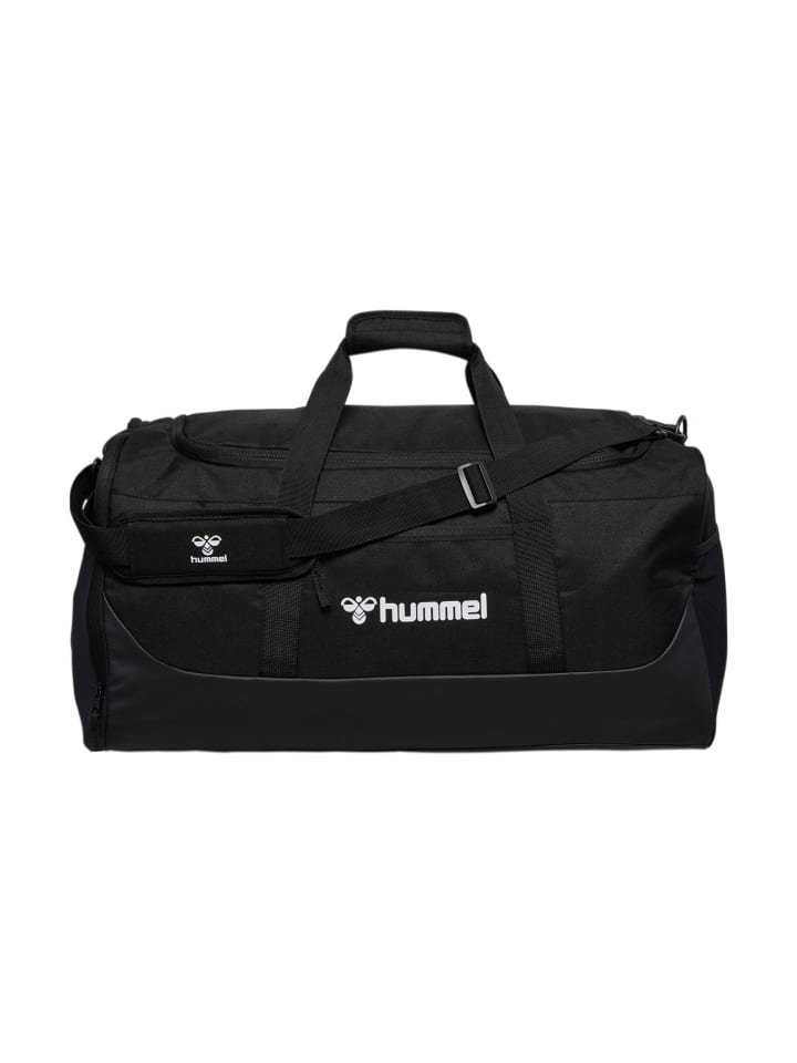 Hummel Sporttasche mit Reißverschluss und vielen Fächern in Schwarz günstig kaufen