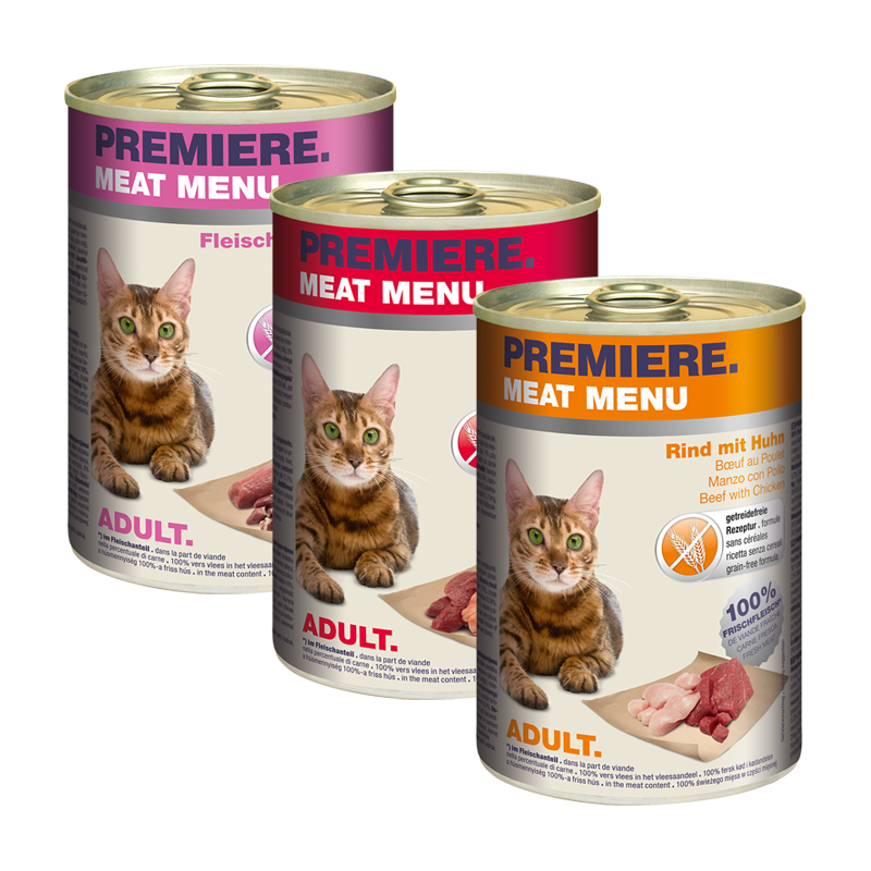 PREMIERE Nassfutter PREMIERE Meat Menu Adult Mixpaket 6x400g Mixpaket 1