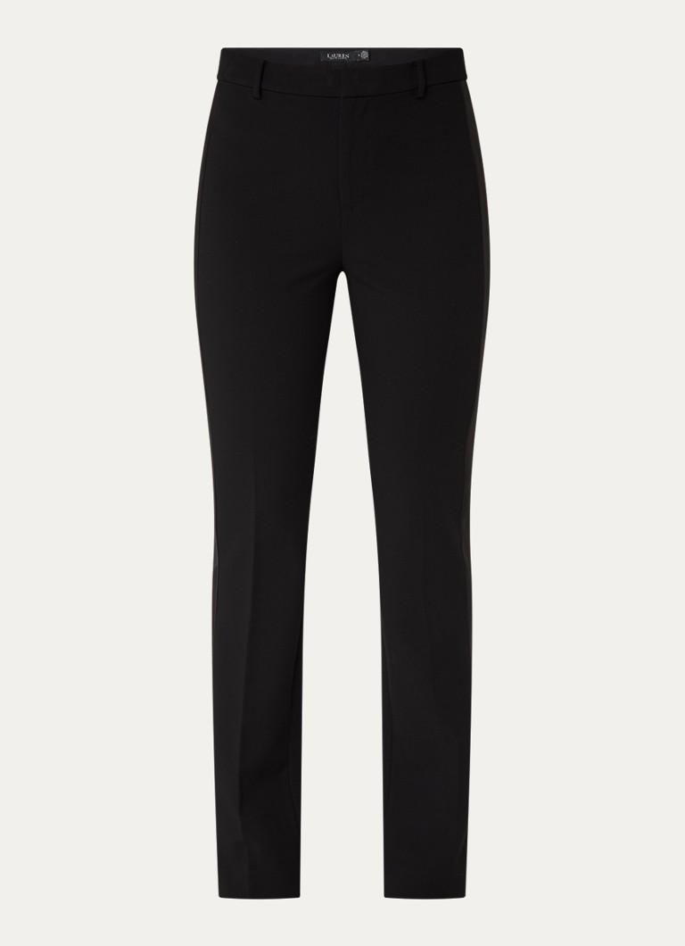 Pantaloni plisați cu talie înaltă și croială slim Ralph Lauren