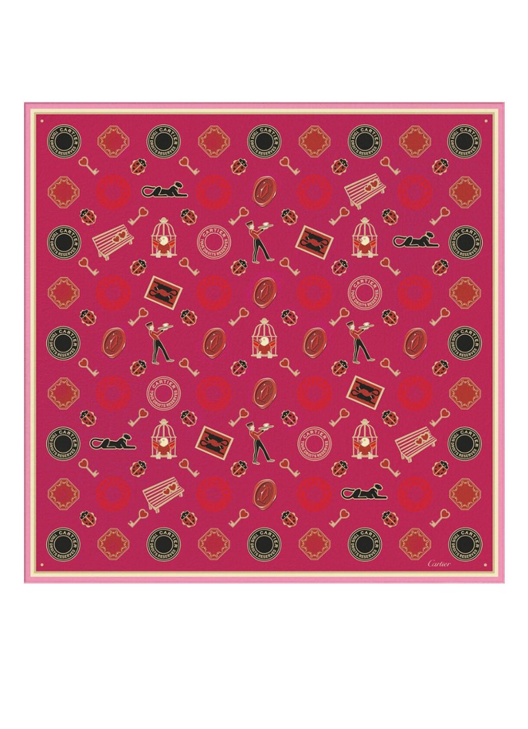 Cartier Diabolo de Cartier silkkihuivi 90 x 90 cm CROS000083
