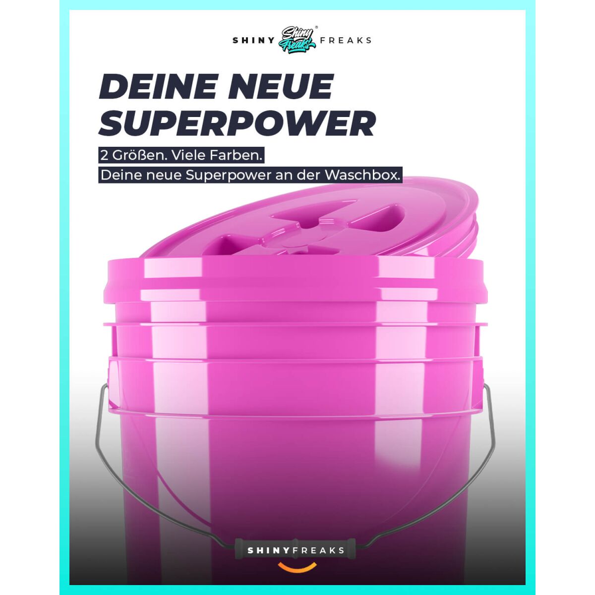 chemicalworkz Performance Buckets Wascheimer mit Deckel pink 5GAL