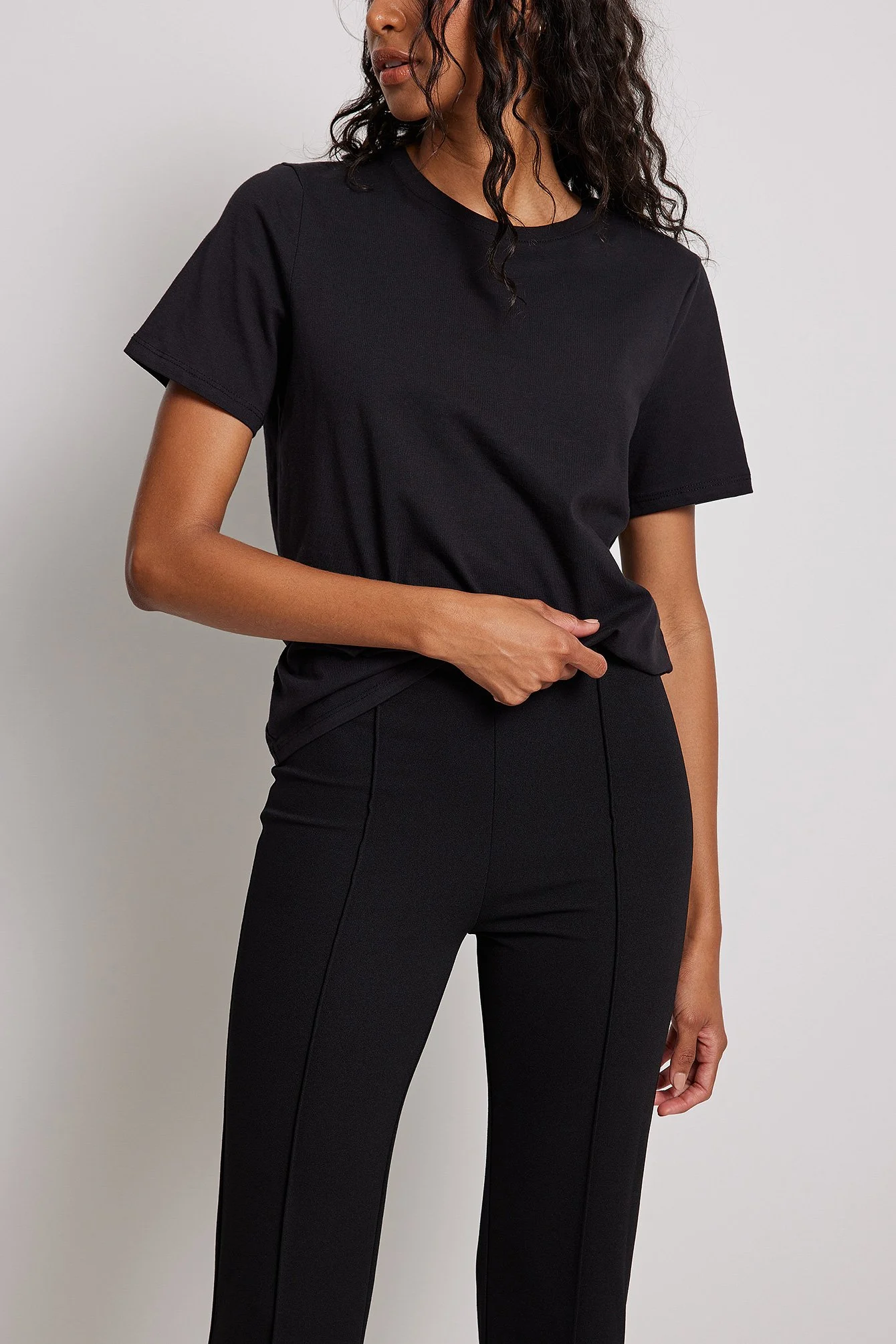 Bootcut-Hose mit Nahtdetail