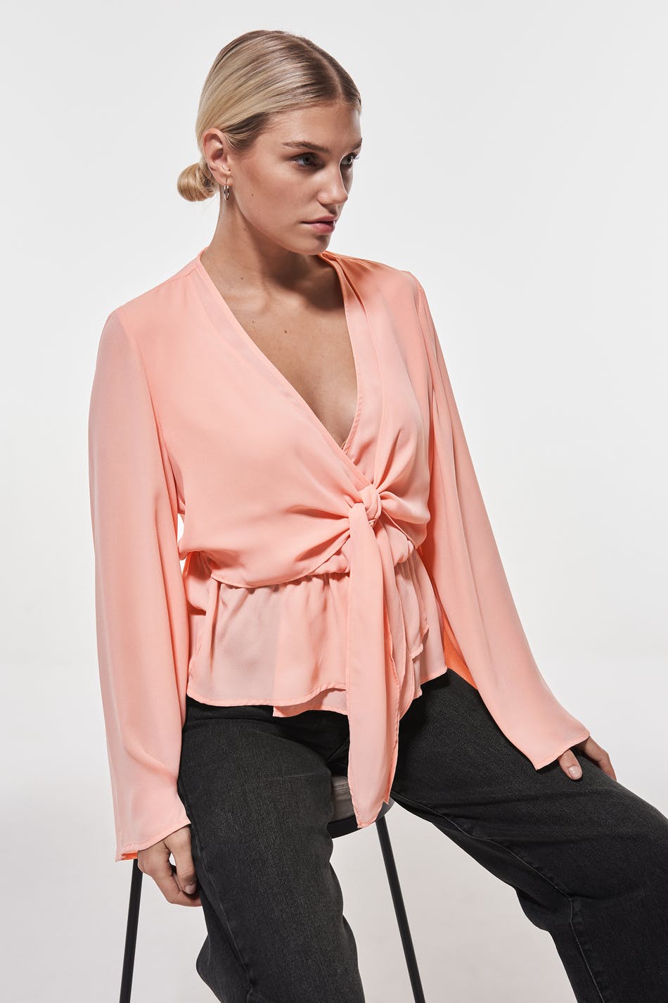 Lizzie tie front blouse
