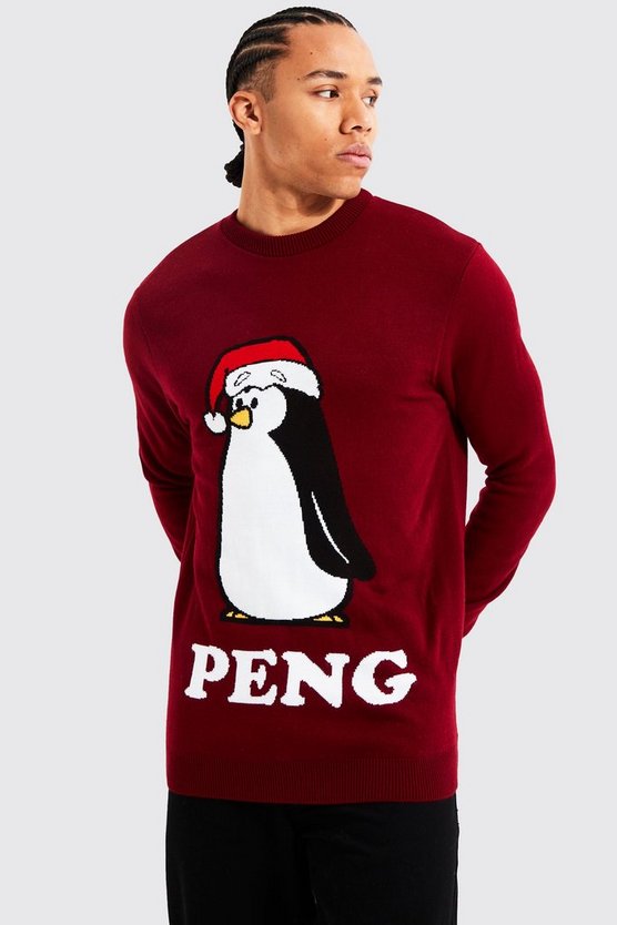 Tall Peng Novelty Weihnachtspullover