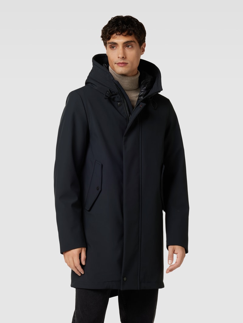 Parka mit Kapuze Modell 'KASA' in schwarz