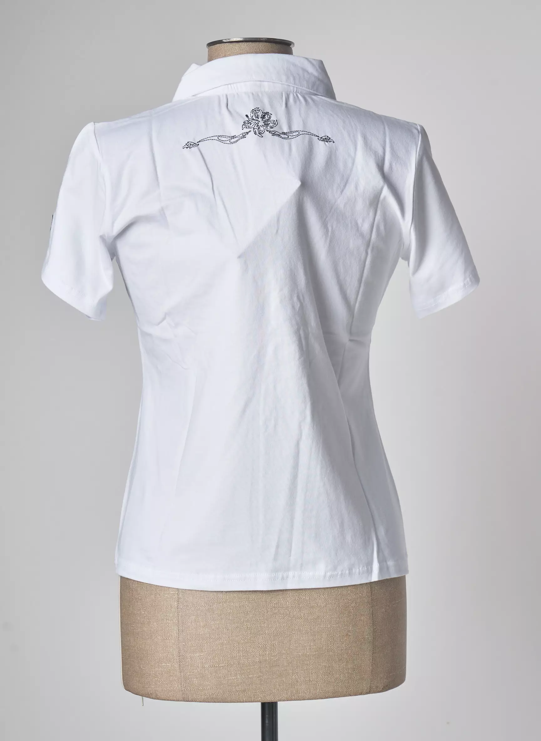 Haka Dance Polos Femme couleur blanc