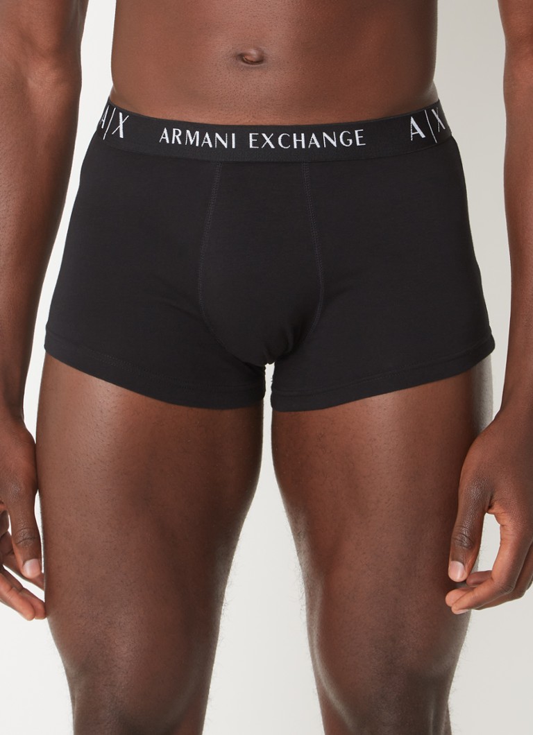 Boxer Armani Exchange con fascia logo, confezione da 2