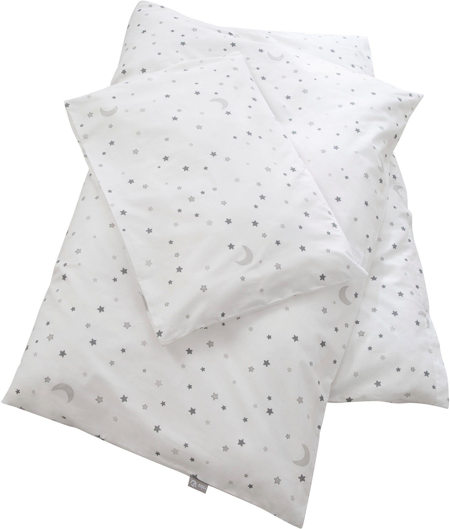 roba® Komplettbett Sternenzauber, weiß, 7-tlg., inkl. Babybett, Matratze, Lattenrost, Himmelstange mit Himmel