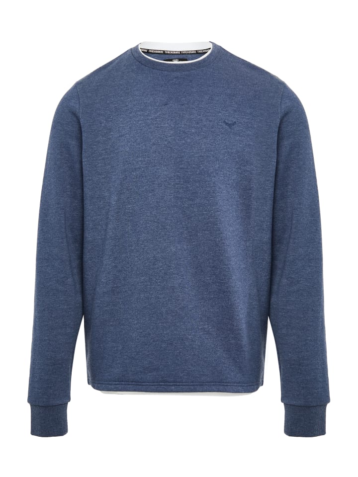 Threadbare Sweatshirt THB Fleece Crew Kisele in Denim Blue günstig kaufen