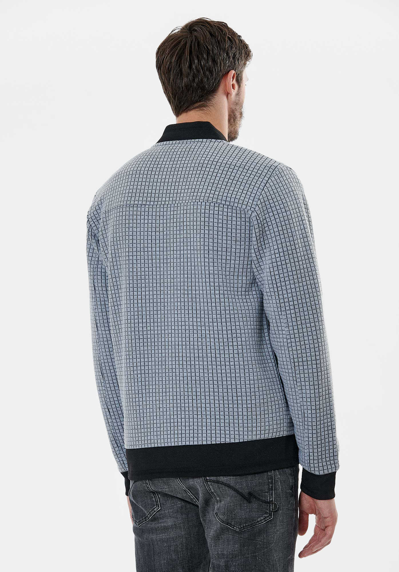 TED    Sweat zippé gris homme
