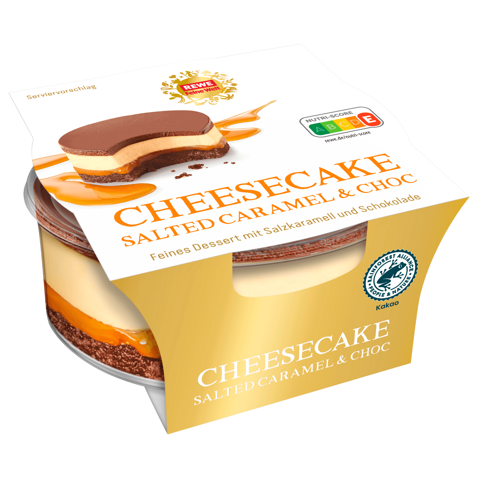 REWE Feine Welt Cheesecake Salted Caramel & Choc 90g