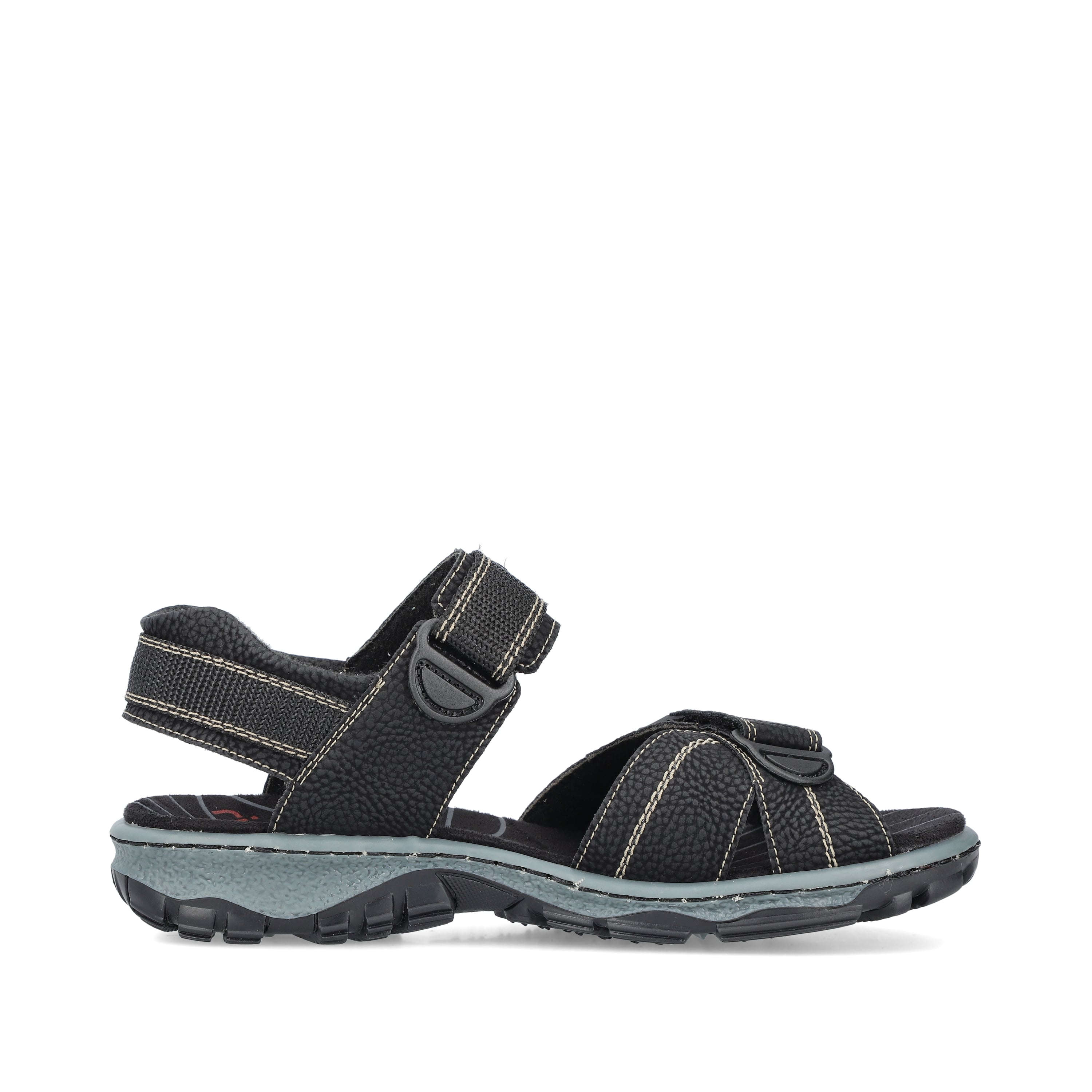 Rieker Damen Trekkingsandalen asphaltschwarz