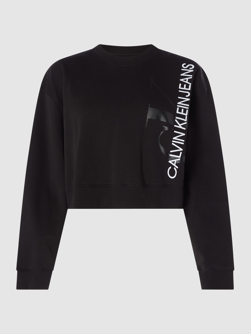 PLUS SIZE Sweatshirt mit Logo in schwarz