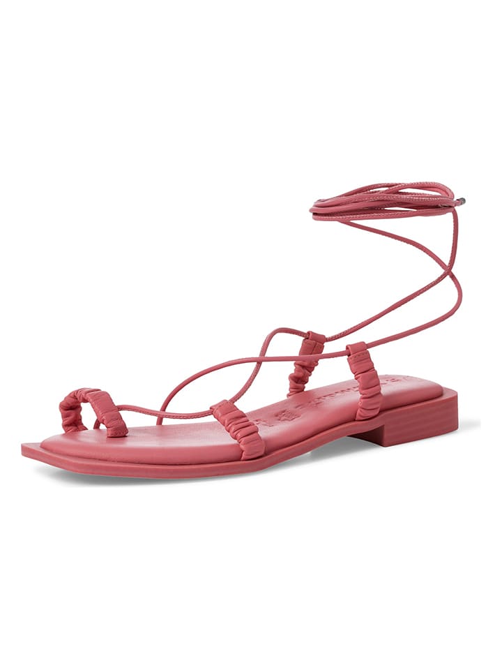 Tamaris Leder-Zehentrenner in Pink günstig kaufen