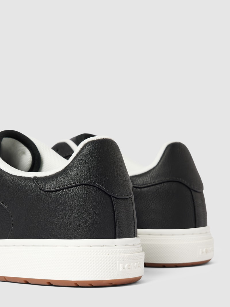 Sneaker mit Label-Details Modell 'PIPER' in schwarz
