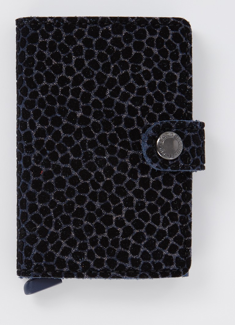 Porte-cartes en cuir Secrid Miniwallet avec détails en daim
